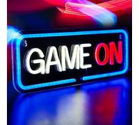Neon Signs Beadroom Decoration Neon Lights Wired USB with Switch Acrylic LED Light Signs Wall Decor for Kids Teen Gamer Bedroom Game House PC Room Party Decoration LED Neon Light (GAME ON)
