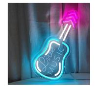 Neon Signs Light Decor Sign Guitar For Music Bar