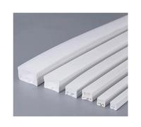 Neon Silicone Channel, 1PC 1-5M/pcs Flexible Neon Silicon Tube LED Profiles Housing Recessed Waterproof IP67 Ribbon Outdoor Decor Linear Tape Strip Lights White ( Color : T1616 For 14mm PCB , Size : 1