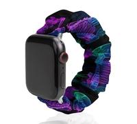 Neon Skeleton Smoking Weed1 Funny Stretch Bands Compatible with IWatch Replacement Smart Watch Strap