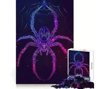 Neon Spider Animal Jigsaw Puzzles for Adults 1000 Pieces Reason Skill Toy Tension Relief Exact Cut Cherished Gift (38x52cm)