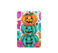 Neon Stack Of Three Pumpkins Halloween Ghosts Car Air Fresheners 4 Pcs Hanging Scented Cards Fragrance Scented Cards For Car Aromatherapy Tablets