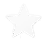 Neon Star White Wall Light, Kids Bedroom and Nursery Star Light, White Neon Wall Mounted Acrylic Light Premier Housewares White One Size