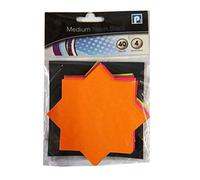 Neon Stars Display Card - - Mixed colours - Size 3.9 x 3.9' - by Pennine by Pennine