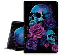 Neon Sugar Skull Case for iPad Air 3rd Gen 2019/iPad Pro 10.5" 2017, Shockproof PU Leather Folding Adjustable Stand Case with Auto Sleep/Wake for iPad Air 3rd Generation 10.5 inch 2019