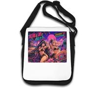 Neon Summer Beach Sunset Vibes Shoulder Bag White