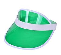 Neon Sun Visor Hats for Women and Men Unisex Bright Colours - for Sports Pub Golf 80s Fancy Dress Festivals, Stag Do Hen Party Festivals Holiday01 Mint Green One Size