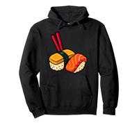 Neon Sushi Explosion Funny Japanese Food Art Pullover Hoodie