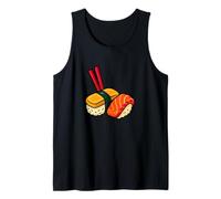 Neon Sushi Explosion Funny Japanese Food Art Tank Top