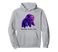 Neon Tardigrade Too Legit To Quit Life Water Bear Science Pullover Hoodie