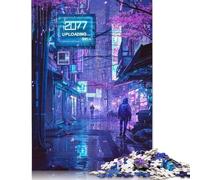 Neon Tokyo City of 2077 Puzzles1000 Pieces Puzzles for Teenagers Gifts Family Activity Jigsaw Puzzles 1000pcs (75x50cm)