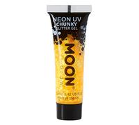 Neon UV Face & Body Chunky Glitter Gel - 12ml - Golden Yellow