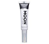 Neon UV Face & Body Paint with Brush Applicator by Moon Glow - 15ml - White