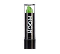 Neon UV Glitter Lipstick by Moon Glow - Green - Bright Neon Coloured Lipstick - Glows under UV