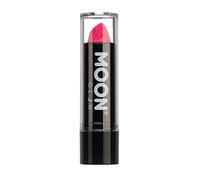 Neon UV Glitter Lipstick by Moon Glow - Hot Pink - Bright Neon Coloured Lipstick - Glows under UV