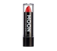Neon UV Glitter Lipstick by Moon Glow - Red - Bright Neon Coloured Lipstick - Glows Under UV