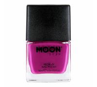 Neon UV Nail Polish by Moon Glow - Intense Purple - Bright Neon Nail Varnish - Glows under UV - 10ml