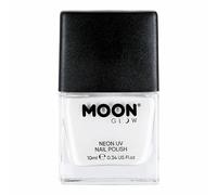Neon UV Nail Polish by Moon Glow - White - Bright Neon Nail Varnish - Glows under UV - 10ml