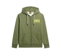 Neon VL Graphic Hoodie in Olive Green L