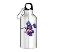 Neon Warrior with Powerful Hammer Tourist Water Bottle Silver