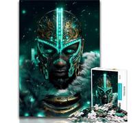 Neon Warriors Adult Puzzles 1000 Pieces,Help The Brain Exercise Addictive Toys to Cultivate Patience Unique Challenge Game (38x26cm)