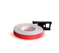 Neon Wheel Stripes with Applicator Tool, 7 mm x 6 mt, Fluo Red