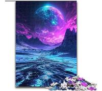 Neon Winter Nature 1000 Piece Jigsaw Puzzle for Adults Teens, Stress Reliever Staycation Kill Time Enhance Love between Couples (50x75cm)