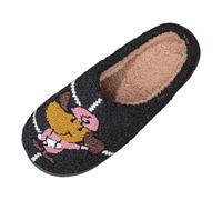 Neon Women Shoes Comfortable Home Cute Cartoon Dog Winter Slippers Men Women Couple Models Warm Slippers for Indoor Outdoor Yellow Shoes Women 40, black, 5 UK