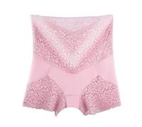 Neon Women's Underwear High Waist Belly Hip Lifting Underwear Large Seamless Women's Leggings Underwear Red Patent, pink, L