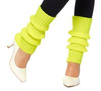 Neon Yellow Leg Warmers Adult