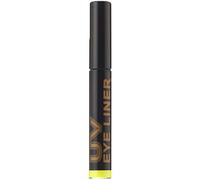 Neon Yellow UV reactive liquid eye liner. Liquid eye liner that glows under uv lights with a fine brush applicator