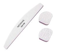Neonail 50x Nail Files Set Of 50 Professional Studio Grey Trapezoidal Nails 100/180 Nail File