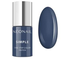NÉONAIL Blau Xpress UV Nail Polish 3-in-1 Simple One Step Colour Protein Mysterious 8069-7, 7.2 ml