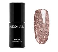 NÉONAIL UV Nail Polish 7.2 ml - Pink - Gold Glow The Day - NÉONAIL Colors - UV Glitter Polish - Gel Nails - Nail Design