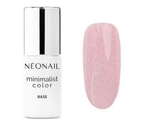 NÉONAIL UV Nail Polish - Base Coat Gel UV - Pink - Minimalist Color Base Shiny Rouge Tone - Base Coat for Nails - Polish Gel - Modeling Base - 7.2 ml
