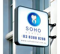 Neonapm Custom Square Lightbox Sign, Double Sided Illuminated Store Signs, Circle Outdoor LED Logo Shop Signage for Business Advertising, Cafés, Bars & Restaurants (Optional 12" to 24")