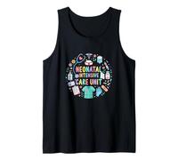 Neonatal Intensive Care Unit Colorful Nurse Tools Collection Tank Top