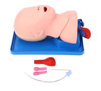 Neonatal Intubation Trainer, PVC Intubation Manikin Study Teaching Model Infant Baby Model Airway Management Trainer Tool with Tube