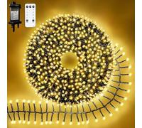 Neonawall Christmas Cluster String Lights - 1000LED Plug-in Fairy Lights with 8 Modes Remote - Waterproof Tree Light for Outdoor Indoor Decorations