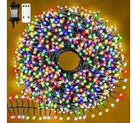 Neonawall Christmas Cluster String Lights - 1000LED Plug-in Fairy Lights with 8 Modes Remote - Waterproof Tree Light for Outdoor Indoor Decorations