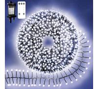 Neonawall Christmas Cluster String Lights - 1000LED Plug-in Fairy Lights with 8 Modes Remote - Waterproof Tree Light for Outdoor Indoor Decorations