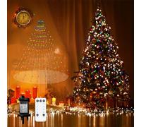 Neonawall Christmas Tree Lights 2m 400LED String Lights Plug in Fairy Xmas Decorations 16 Strands 8 Modes Remote Waterproof for Indoor Outdoor Decoration