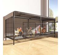 NEONMAN Hamster House Chicken Runs Poultry Pen with Canopy, Waterproof and Sunshade Large Space Easy to Clean Strong Load-bearing Capacity, Suitable for All Kinds of Poultry(140x60x65cm)
