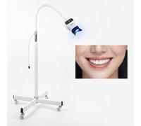 NEONMAN Professional Teeth Whitening Machine with 12 LED Lights & 3 Colors, Mobile Whitening Lamp with Cooling Fan, 60 Min Timer, Adjustable Stand for Home & Salon Use