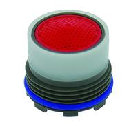 Neoperl 13 0000 5 Standard Flow Cache Perlator HC Aerator, Tom Thumb Size, 2.2 GPM, Red Dome, Honeycomb Screen, Aerated Stream, M16.5 x 1 Threads, Plastic, 0.591" Height