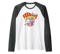 Neopets Feed Us Cute Retro Y2K Virtual Pets Raglan Baseball Tee
