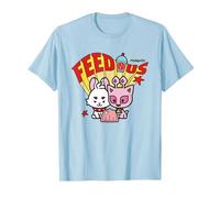 Neopets Feed Us Cute Retro Y2K Virtual Pets T-Shirt, Men, Baby Blue, XX-Large