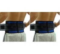 NeoPhysio Breathable Neoprene Lower Back Support Belt - L : 32-36" (Pack of 2)