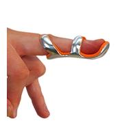 NeoPhysio Mallet, Frog Finger Splint, Malleable Aluminium Support with Foam Padding Size Large