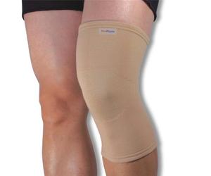 NeoPhysio Medical Grade Elastic Compression Knee Support Beige Tubular Sleeve - Large = 38-42cm